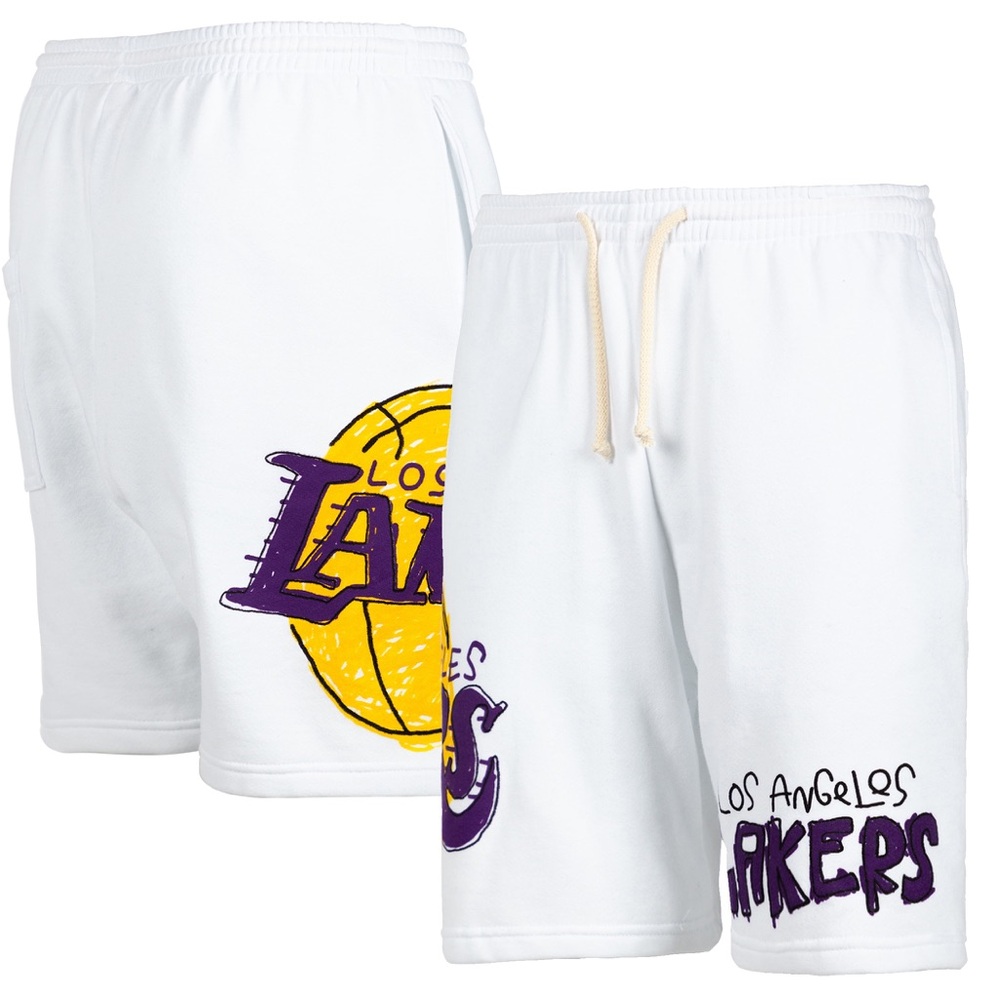 Los Angeles Lakers White Shorts